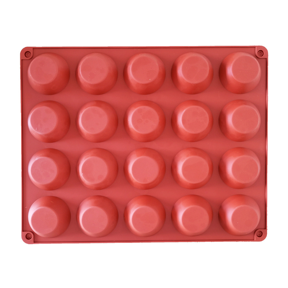 20 torta redonda 12 molde de silicona pastel helado pudín molde de postre jabón utensilios