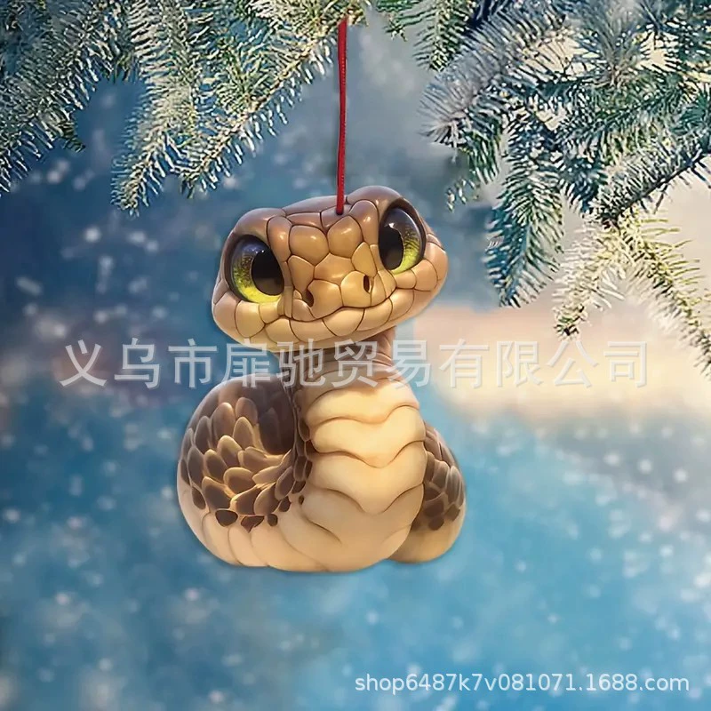 2025 новый Акрилоид Змеиный Крушение трансграничный автомобиль Внутренние зеркала заднего вида украшения подвески для дома подвески