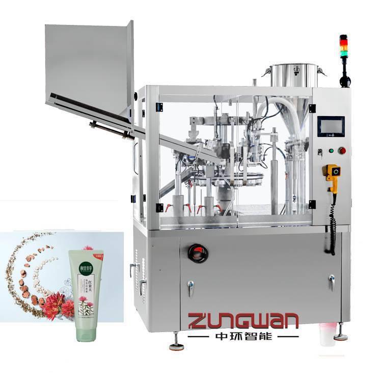 全自动日用品灌装机，洗面奶灌装封尾机，医药封尾机制造商灌装机