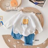 Детский лонгслив, осенняя белая базовая приятная телу детская футболка для мальчиков, детская одежда