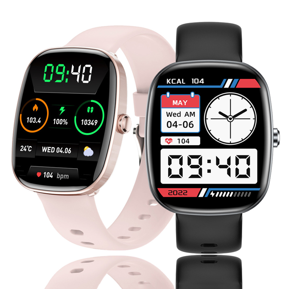 Nuevo reloj inteligente transfronterizo S5 1.83 pulgadas HD pantalla grande Bluetooth llamada frecuencia cardíaca oxígeno presión arterial monitoreo de movimiento