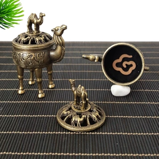 新品 跨境热销骆驼香炉无粘粉祥云小盘香鹅梨帐中香小香炉厂家批