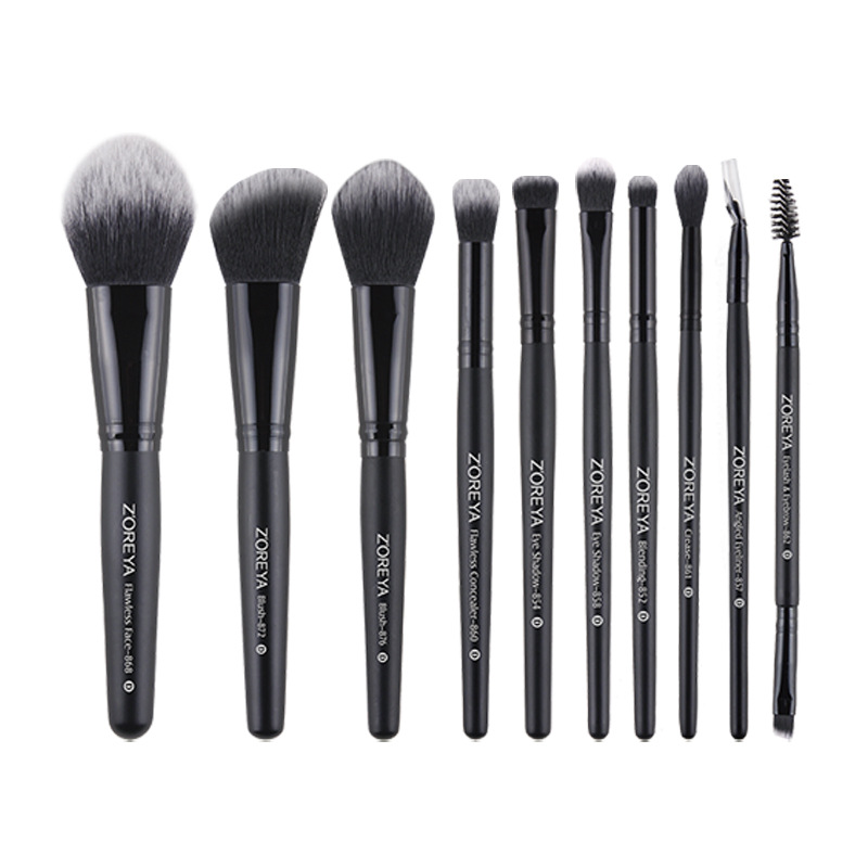 Zhuolya corrector transfronterizo cepillo herramientas de belleza sombra de ojos labio cepillo bolsa de almacenamiento conjunto completo maquillaje cepillo traje al por mayor