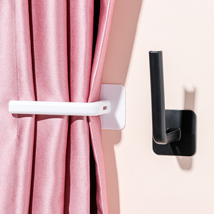 Curtain Hook, Punch-Free, Curtain Strap Accessories, Small Hook Buckle, Multi-Functional Fixator, Wall Hook, Traceless Sticky Hook