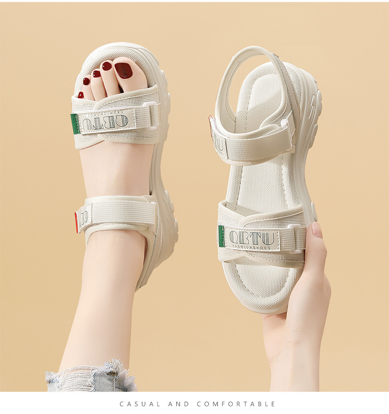Sandal thể thao nữ đế dày phong cách ballet mùa hè 2024 — 9819 xanh đen, 9819 mét xanh lục chi tiết 15
