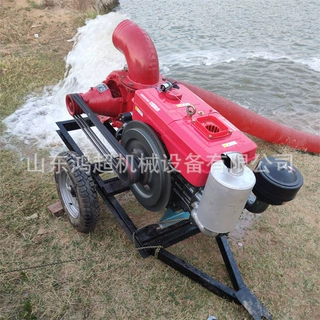 小麦浇地高扬程喷灌泵排涝抽水机 拖车款离心泵