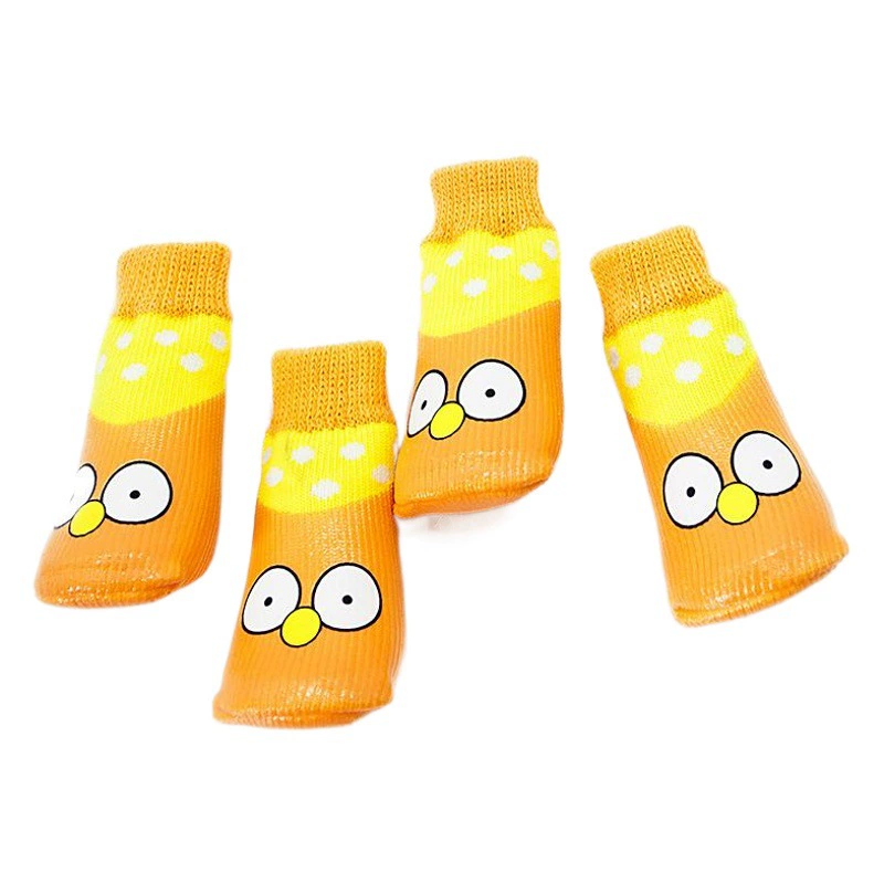 Обувь и носки для собак Jianbo Yichong для активного отдыха, нескользящие, грязеотталкивающие, модные водонепроницаемые носки с мультяшным принтом, дропшиппинг.