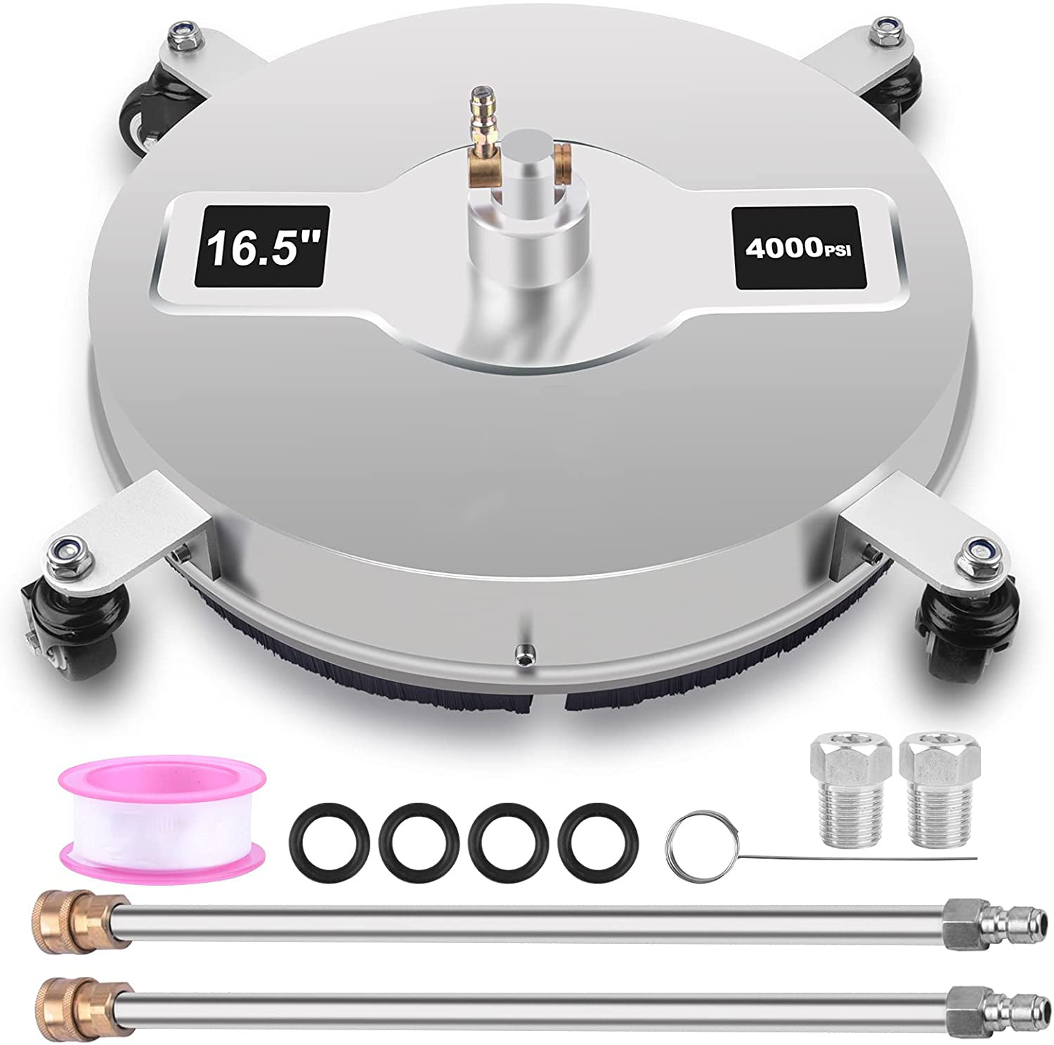 Wholesale cleaning machine high pressure stainless steel floor scrubber 16.5 inch surface cleaner 4 wheel scrubber 4000psi