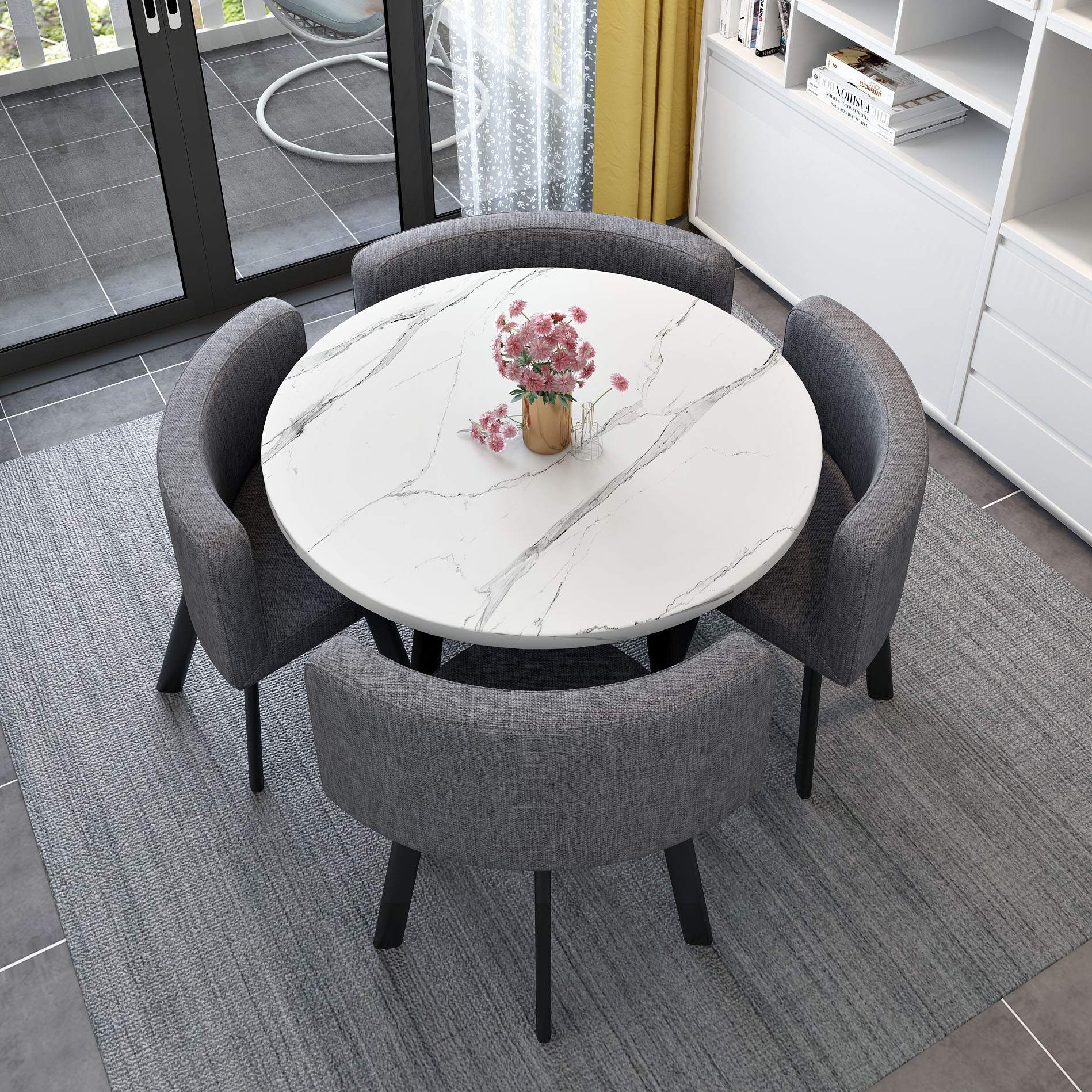 Mesa de comedor disponible para uso doméstico, apartamento pequeño, mesa de comedor, tienda, mesa de negociación, mesa y silla, mesa redonda de recepción