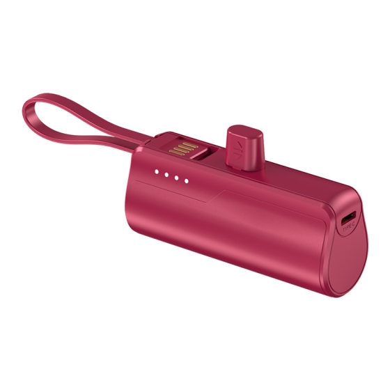 Pocket portable capsule charging treasure compact with line mini portable emergency fast charging mobile power gift logo