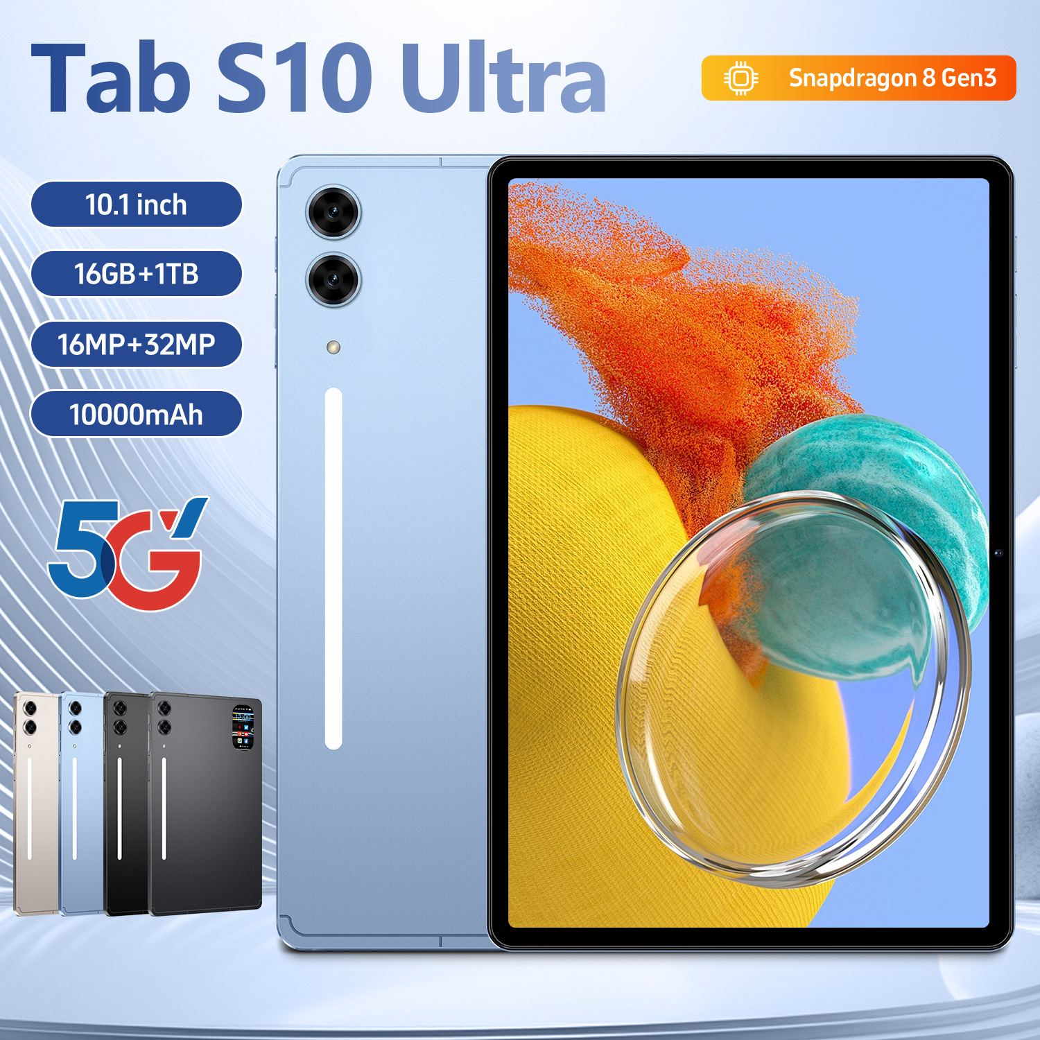 New Cross-Border Exclusive Tab S10 Ultra Smart Tablet Computer Brand New Spot Source Factory Low Price