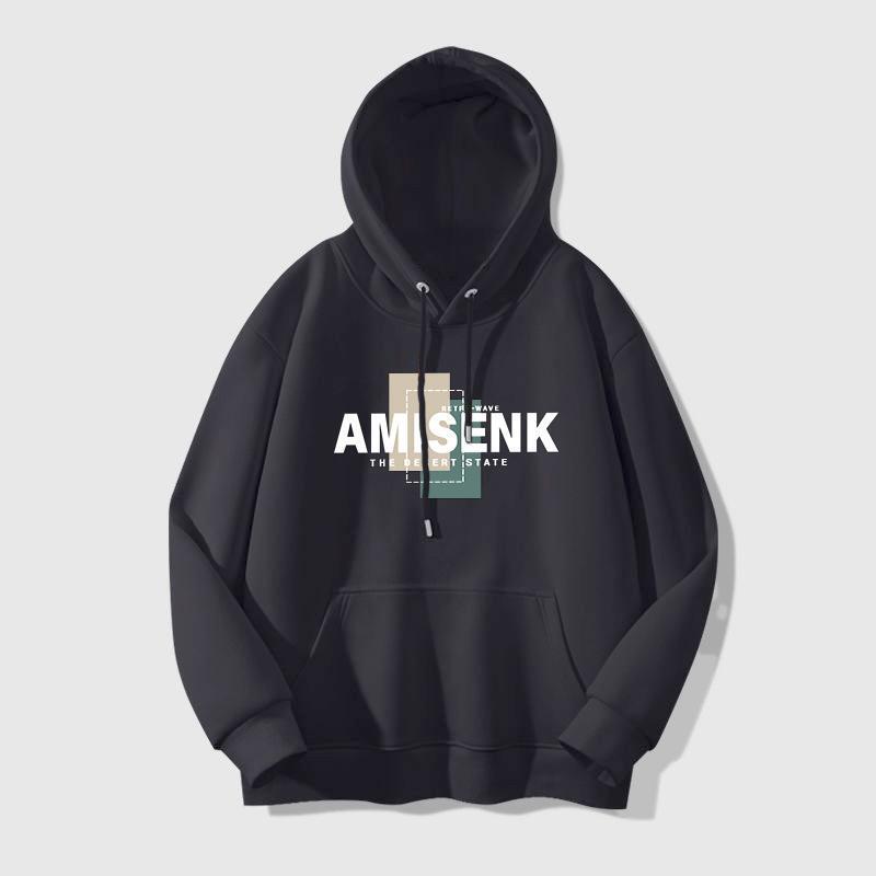 Thickened Men's Sports Sweatshirt 2024 New Hooded Jacket Spring and Autumn Casual Trendy Brand Ins Trendy Top