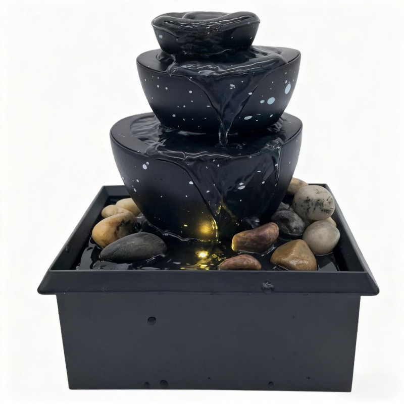 Fuente de Agua Pequeña de Escritorio Plástico para Sala de Estar y Oficina image 10