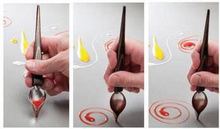 0A3T批发分子料理专用勺画笔 304不锈钢工具 尖嘴西餐摆盘酱汁勺