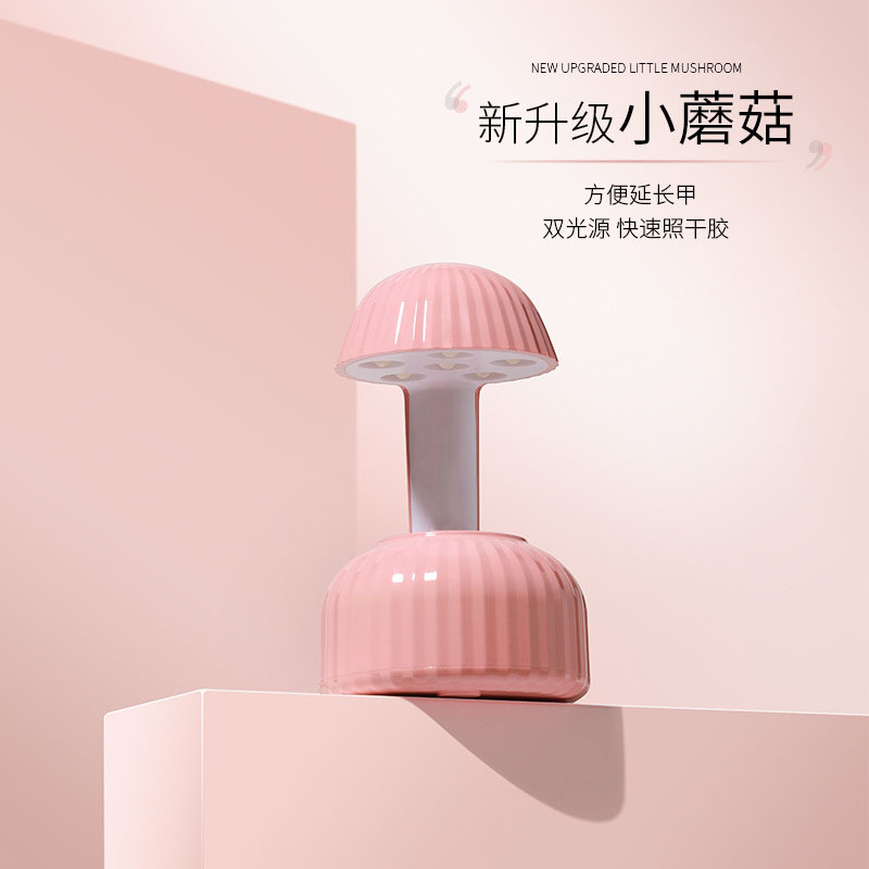 Cabeza de hongo rosa