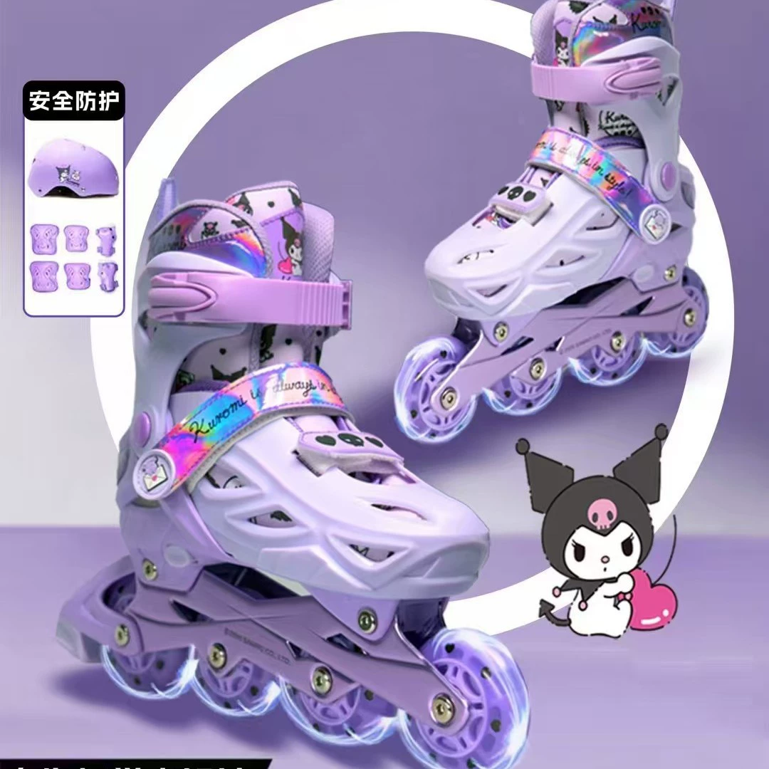 Kulomi Sanrio Kulomi Детский комплект роликовых коньков Baby Girl для начинающих катание на коньках