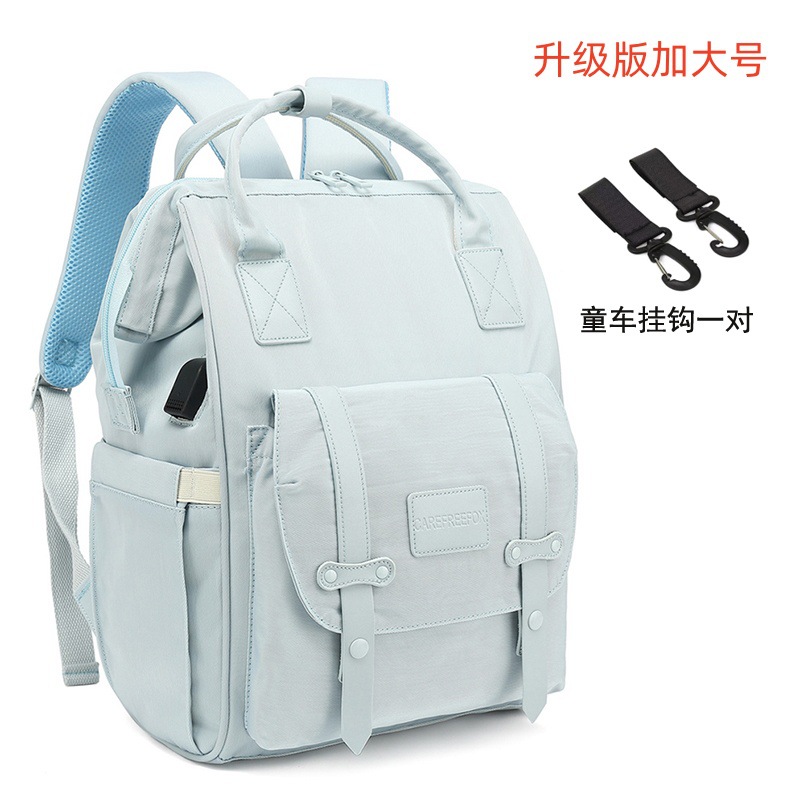 安心狐多機能マミーバッグ大容量ファッション外出母子バッグ宝母が人形を持って出かけるバックパック