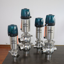 气动智能换向阀 智能头控制单作用F型转向阀 遥控智能开关截止阀