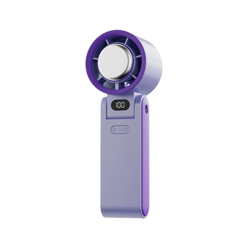 Small handheld foldable air fan, travel brushless engine