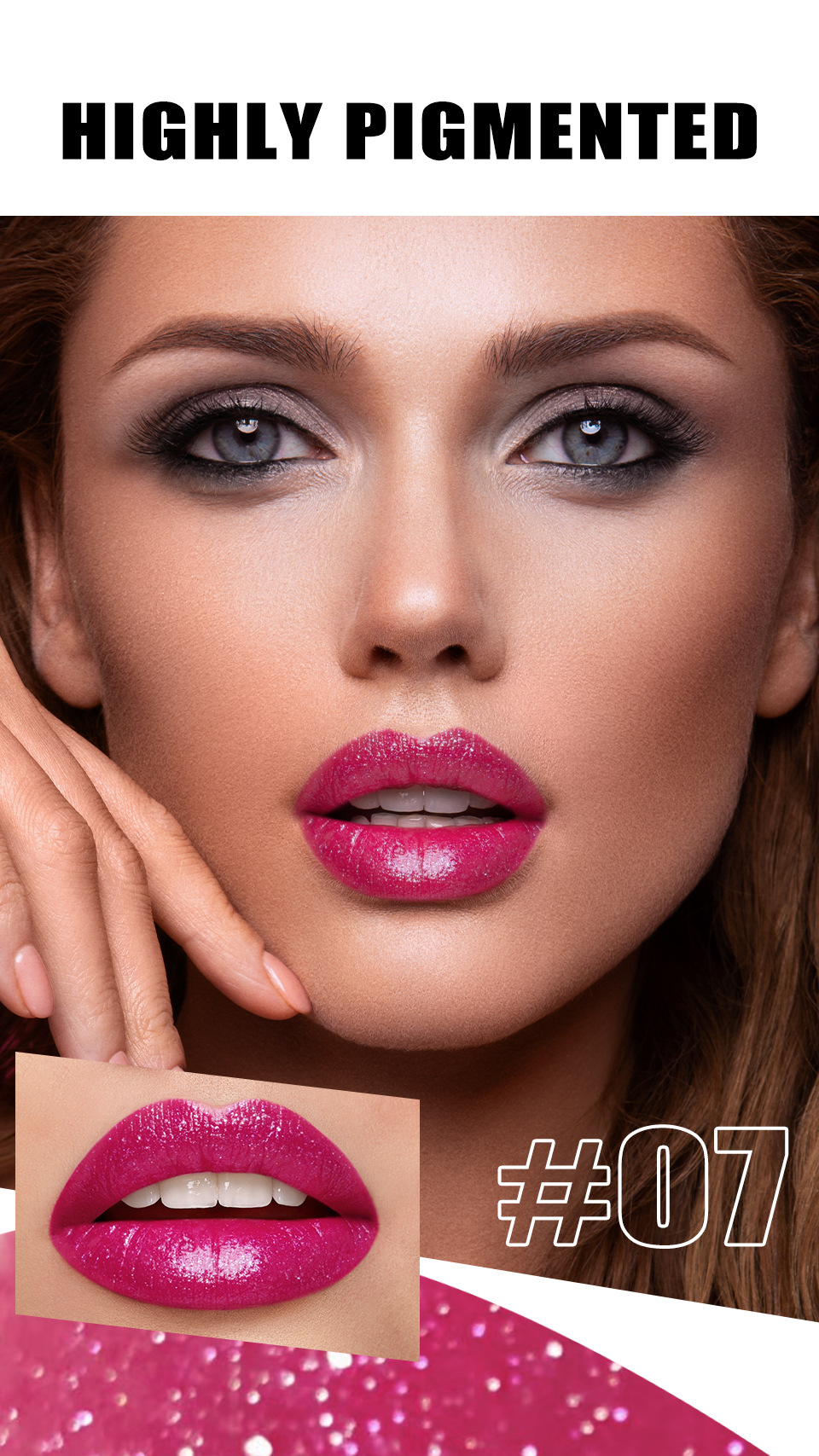 LANGMANNI ten-color bevel pearlescent rotating bevel design lipstick single pack undefined