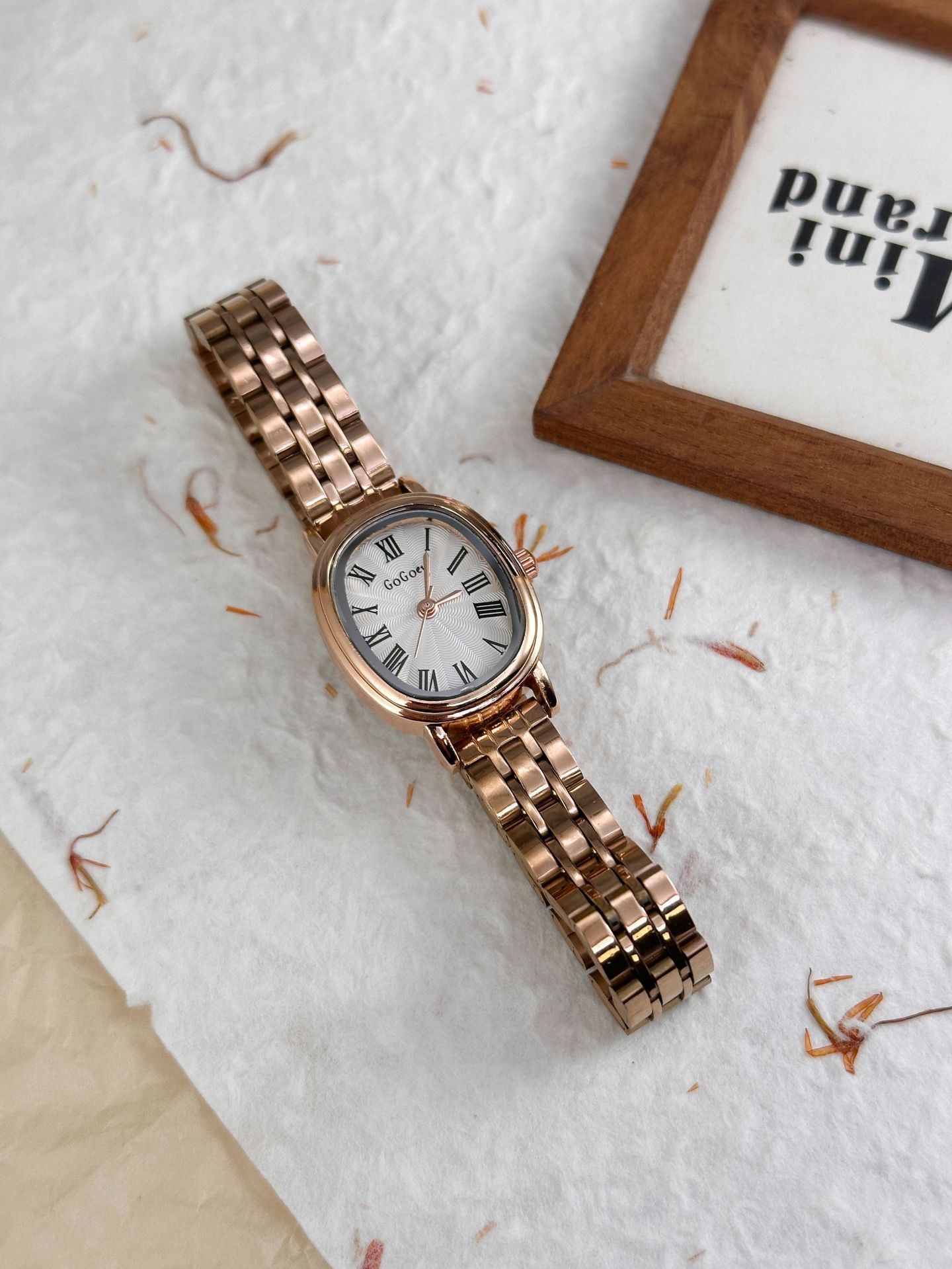 50g Weight Ordinary Glass Mirror Material Stainless Steel Strap Material Watch Classification Pointer Display Type Folding Buckle Buckle Style Round Dial Shape Casual, Holiday Occasion Quartz Movement Solid Color Pattern All Seasons Season Women's Gender Casual Style Casual Solid Color Other Printing (Printing) Quartz Watch 12