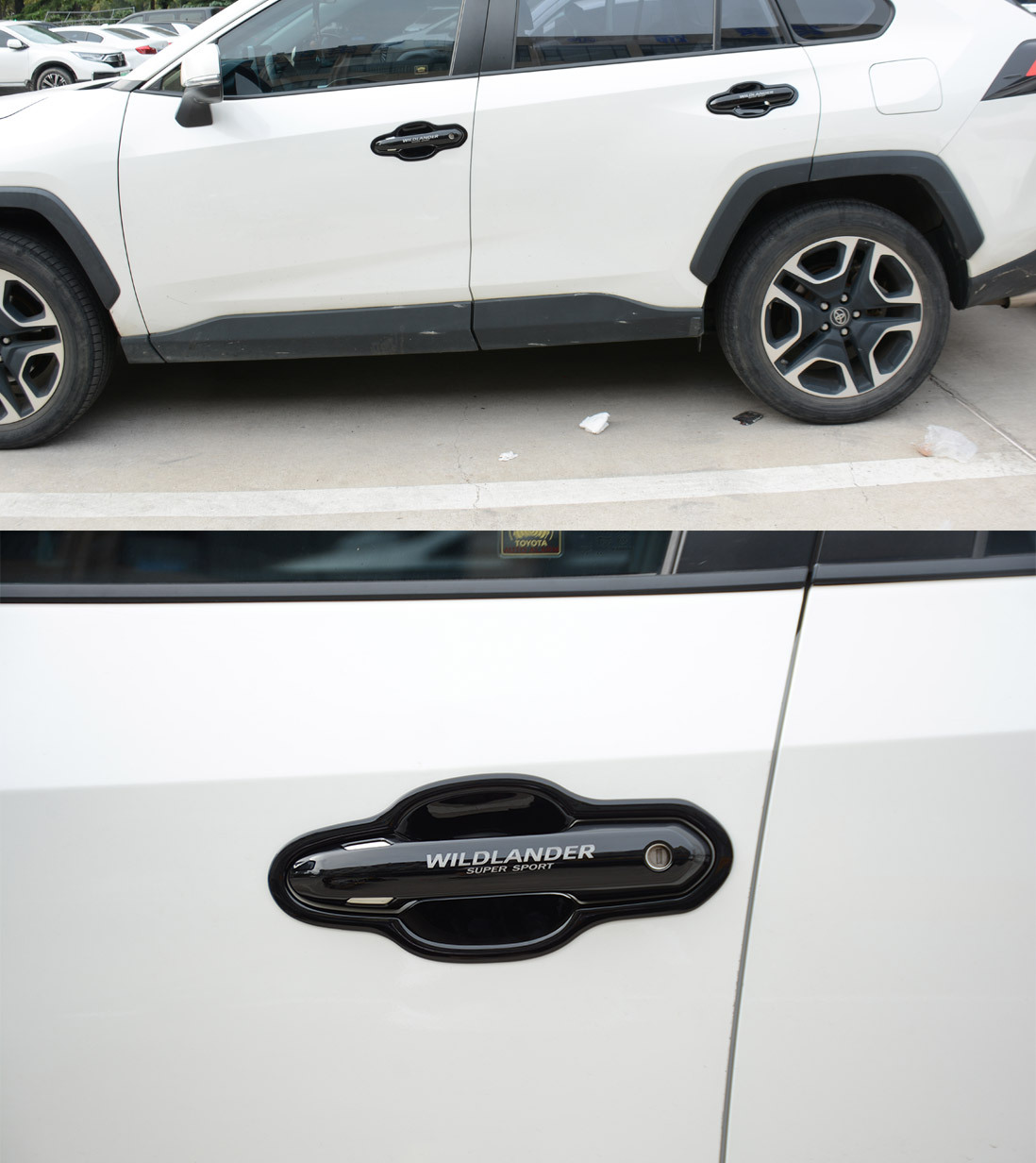 20-25 New Rav4 Rongfang Door Handle Decorative Stickers Wilanda Modified Door Handle Anti-Scratch Protective Cover