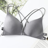 Supporting comfortable sexy wireless bra, underwear, beautiful back