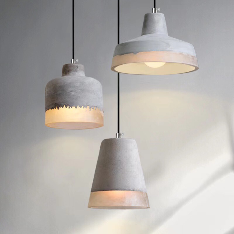 Designer Retro Bar Counter Lamp American Creative Wabi-Sabi Style Restaurant Pendant Light Concrete Cement Industrial Pendant Light Designer Retro Bar Counter Lamp American Creative Wabi-Sabi Style Restaurant Pendant Light Concrete Cement Industrial Pendant Light