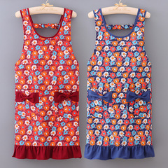 帆布圍裙家用做飯防髒圍裙廚房女2023新款網紅夏季薄款做飯圍腰