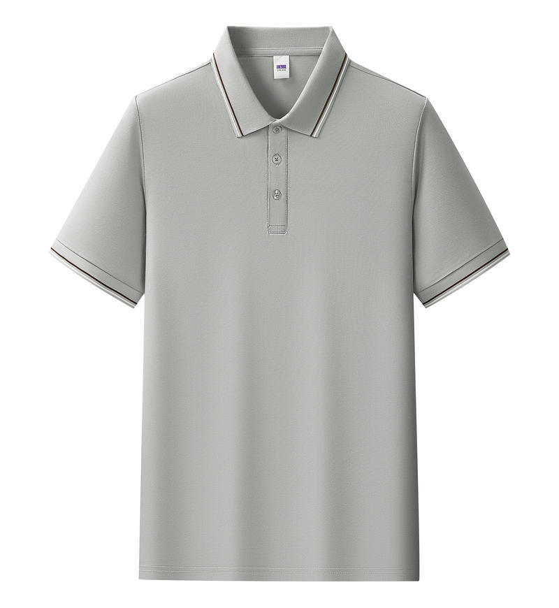 Camisas de polo de tamaño grande personalizadas logotipo de verano transfronterizo de algodón de hielo ropa de trabajo equipo de trabajo camiseta de manga corta personalizada