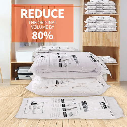 Vacuum compression bag, large size clothes and quilts, air-exhaust thickening storage bag, no-exhaust hand-rolled vacuum bag