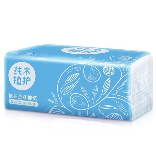 Plant protection log paper 100 pieces 20 packs full box toilet paper home napkin facial tissue manufacturer paper towel wholesale