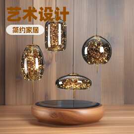 北欧床头吊灯轻奢长线个性艺术满天星酒店吧台玻璃小北欧风吊灯