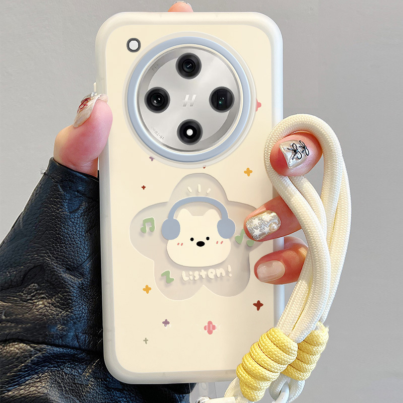 White earphones puppy for realme real me GTneo6 mobile phone case women's silicone. Soft shell plus Ace2V