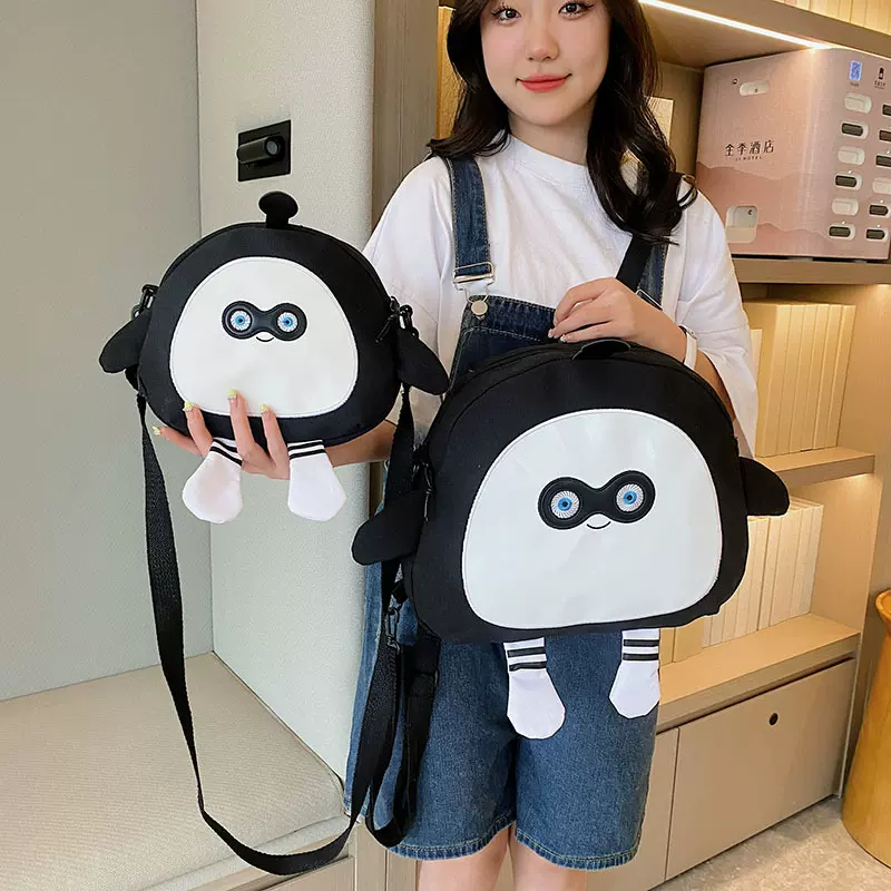 2023年新款抖音同款蛋仔派队帆布包大容量卡通萌蛋双肩包厂家批发
