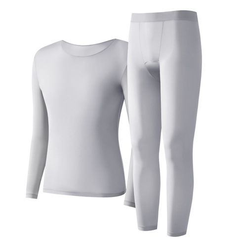 Men's Set for 22188 Autumn/Winter - Hyaluronic Acid Innerwear, Warmth-preserving, Ultra-thin Long-sleeve, Seamless Base Layer, Skin-toning Top
