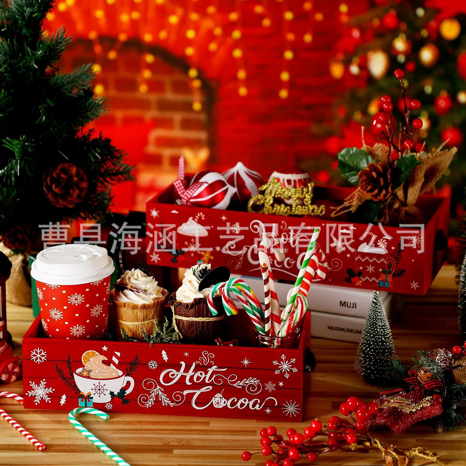 Трансграничная упаковка фруктов деревянная коробка подарочная коробка винограда пустая коробка столешница коробка для хранения мусора коробка для хранения кофе сумка деревянная коробка