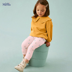 リトルメイブン 欧米風女の子用スウェットセット 新作秋物 可愛い長袖子供服セット カジュアル子供服