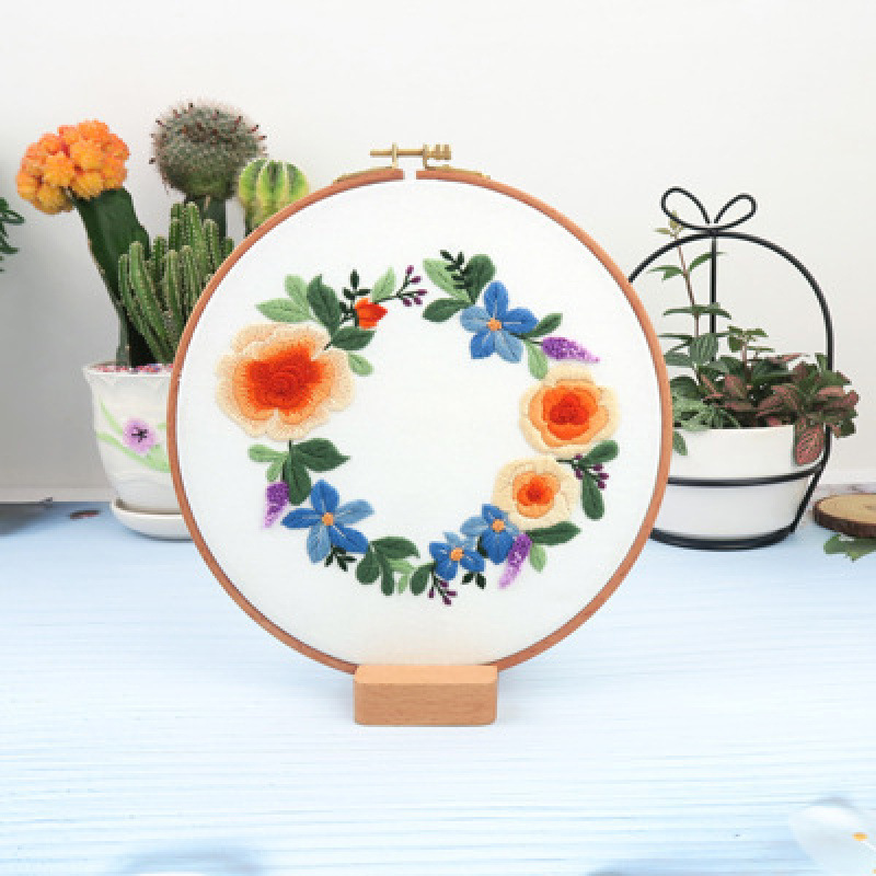 Kit de Bordado con Cinta de Algodón y Lino Tridimensional para Estudio
