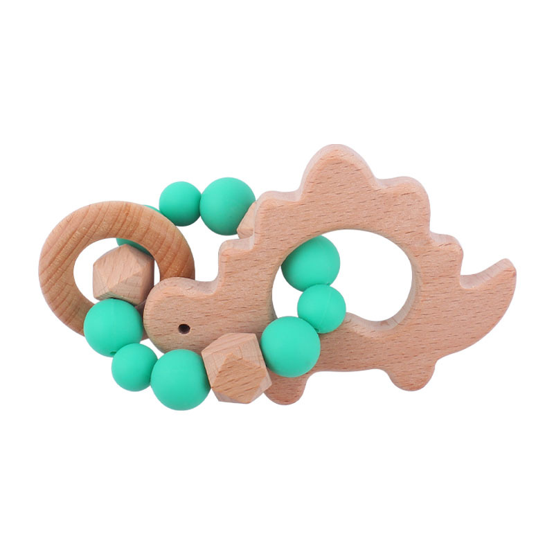 Nuevo bebé suministros de haya animal de dibujos animados chupete clip chupete Cadena de chupete teether traje bebé molar teether juguete