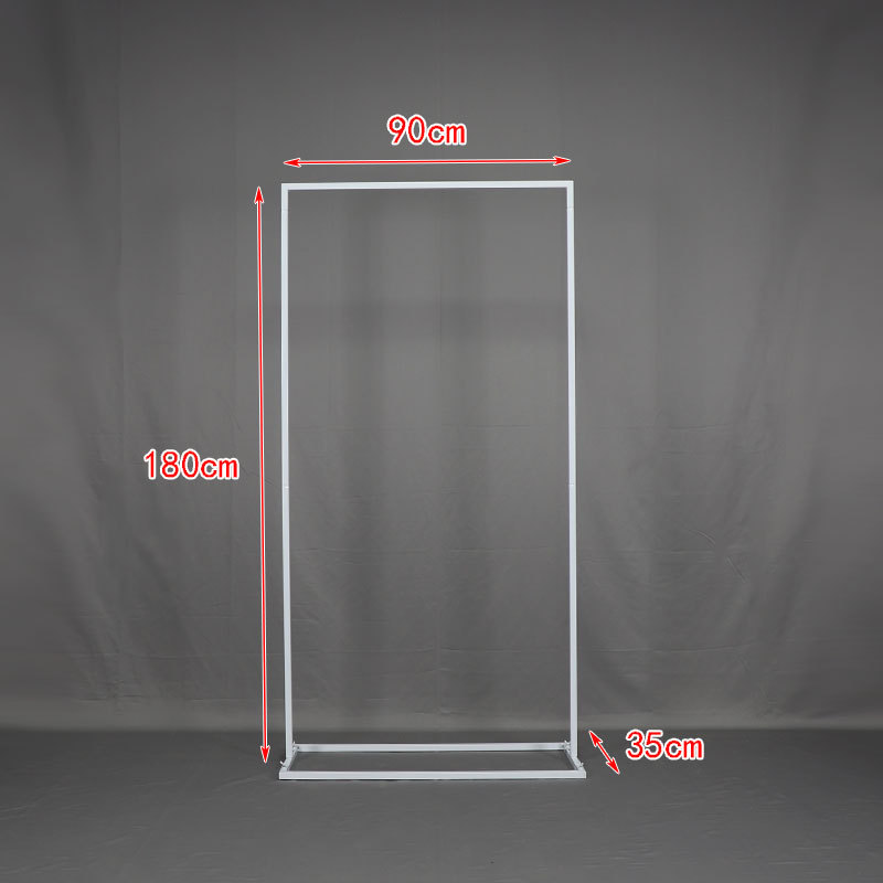 Señales de boda transfronterizas estantes de flores estantes de exhibición cuadrados arcos fiestas de cumpleaños fiestas de compromiso adornos tarjetas de bienvenida de hierro forjado