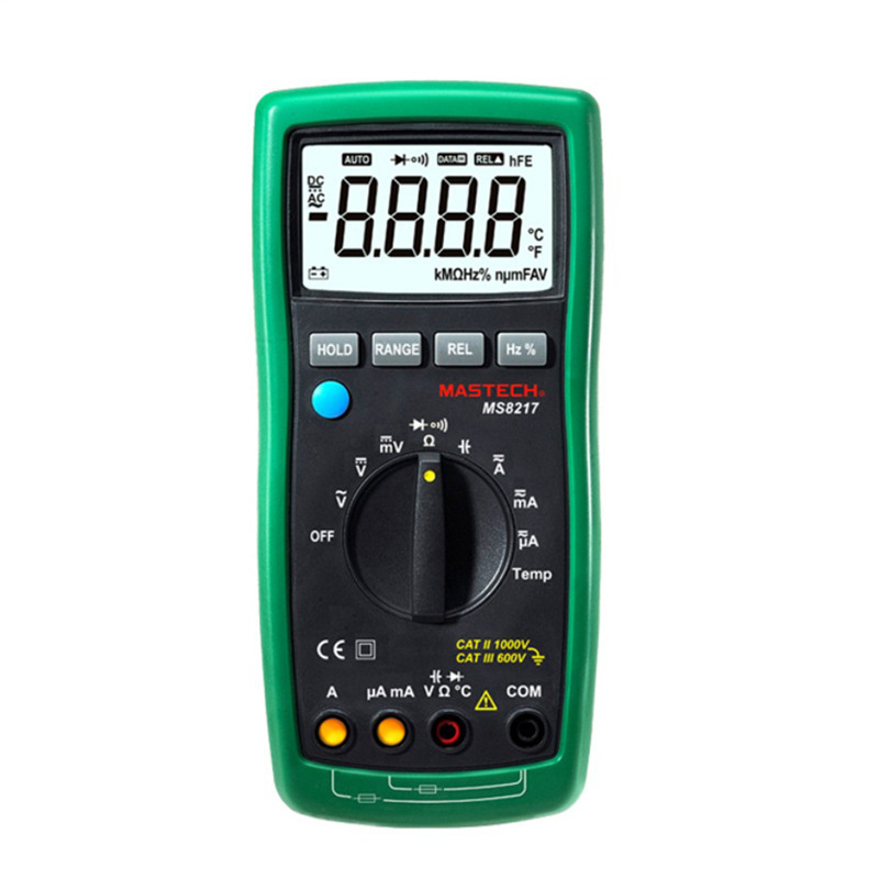 华仪MS8217自动量程多功能数字万用表测电容频率温度电容占空比