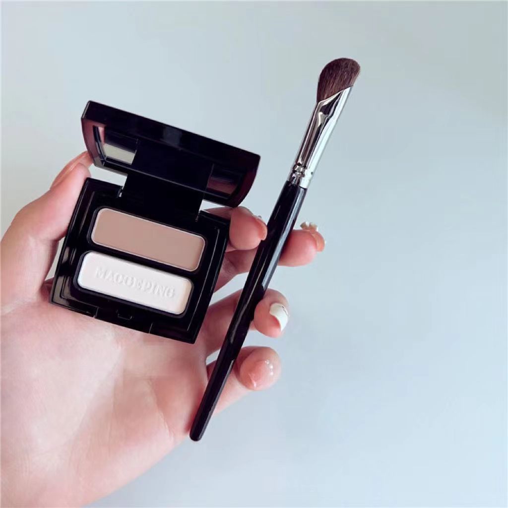 Cepillo de contorno de guisa cepillo de contorno de ángulo oblicuo cepillo en forma de V blush polvo de sombra cepillo de maquillaje de Cangzhou cepillo de perfil suave
