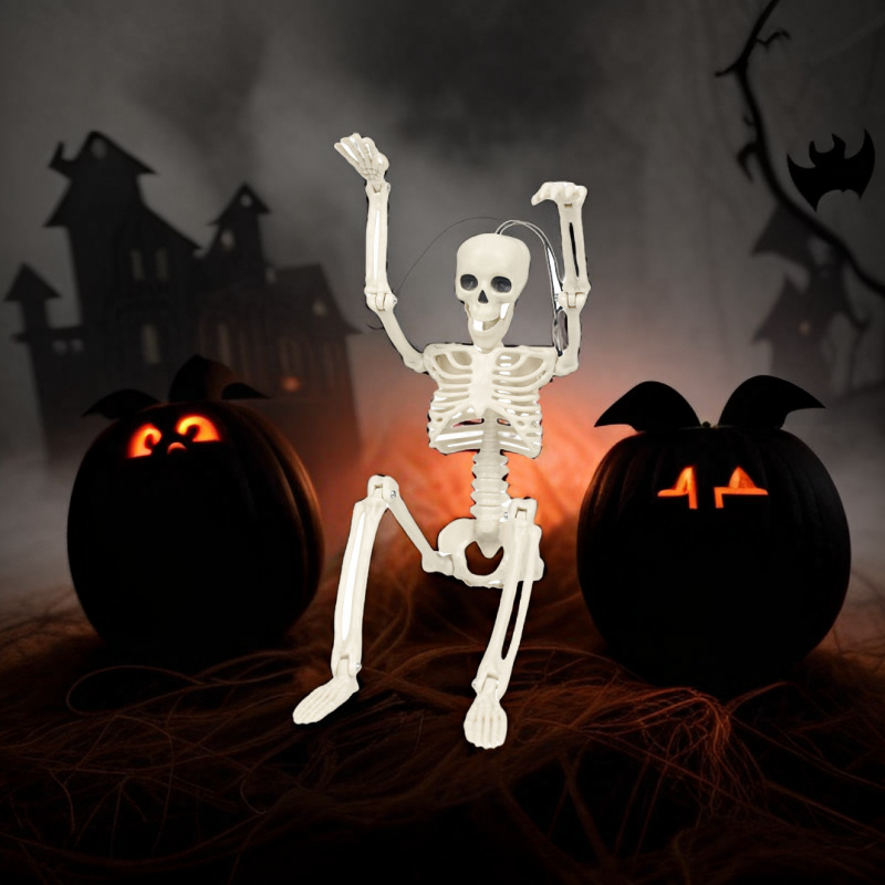 Halloween nuevo esqueleto esqueleto 40cm decoración esqueleto fiesta fiesta decoración de la escena del festival props