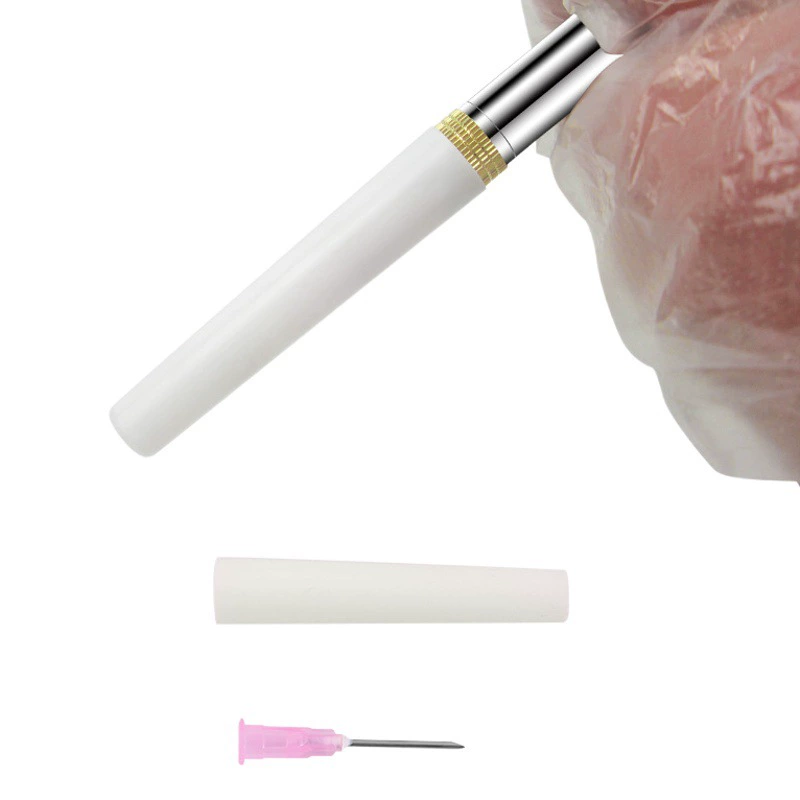 Улучшенный стиль впрыски иглы укола ручка пластиковая ручка колпачок сбор крови и кровопускание традиционной китайской медицины банок и очищая кровь коллатералы игла Ручка удаления застоя крови