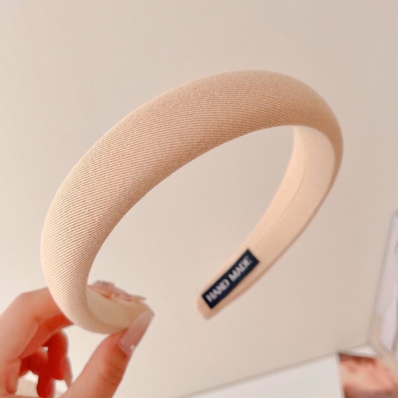 Alta sensibilidad al aro de cabello para mujeres red2024 nuevo estilo para salir correa de cabello universal lavar la cara aro de cabello de borde ancho prensado tarjeta de cabello toque