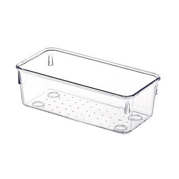 Transparent Storage Box Set, Multi-Size PET/PS Organizers for Dressing Table, Stackable
