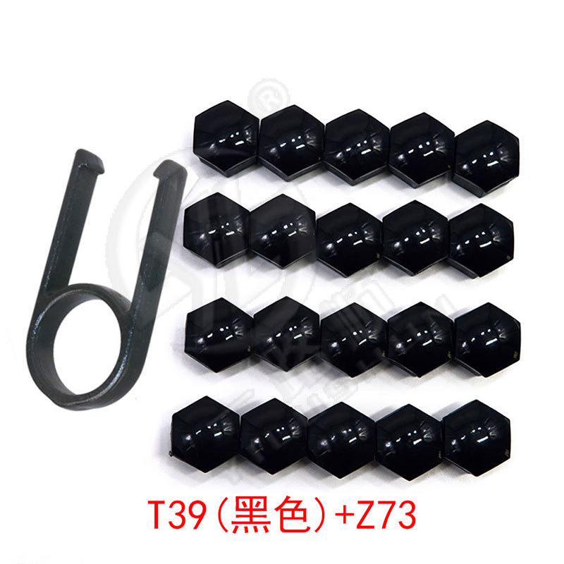 17mm 19mm 21mm universal del neumático de coche tapón rosca cubo decorativo plástico tuerca cubierta protectora