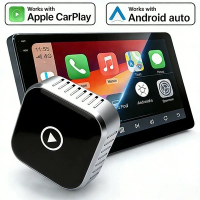 Simsiz CarPlay və Android Auto Box Two-In-One Car-Machine