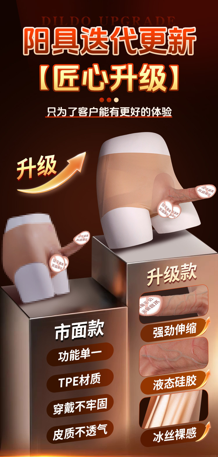Jiuai Soft Flesh-Like Silicone Dildo, Large Realistic Adult Toy for Women — detail image 2
